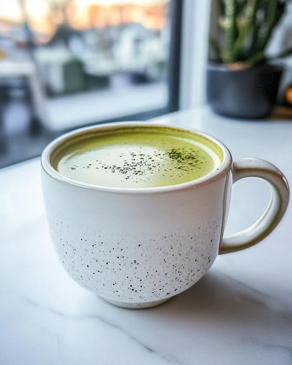 Delicious Earl Grey Matcha Latte shot