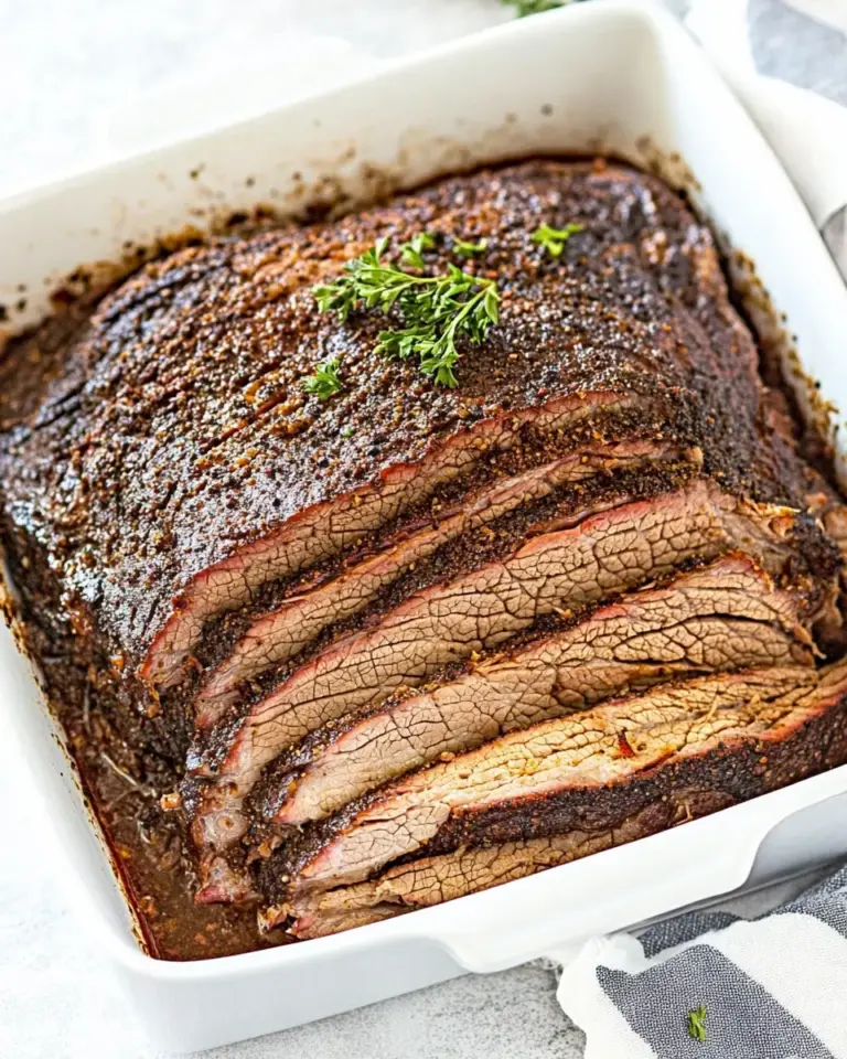 Homemade Easy 5-Ingredient Brisket Recipe (Grill and Oven Method) photo