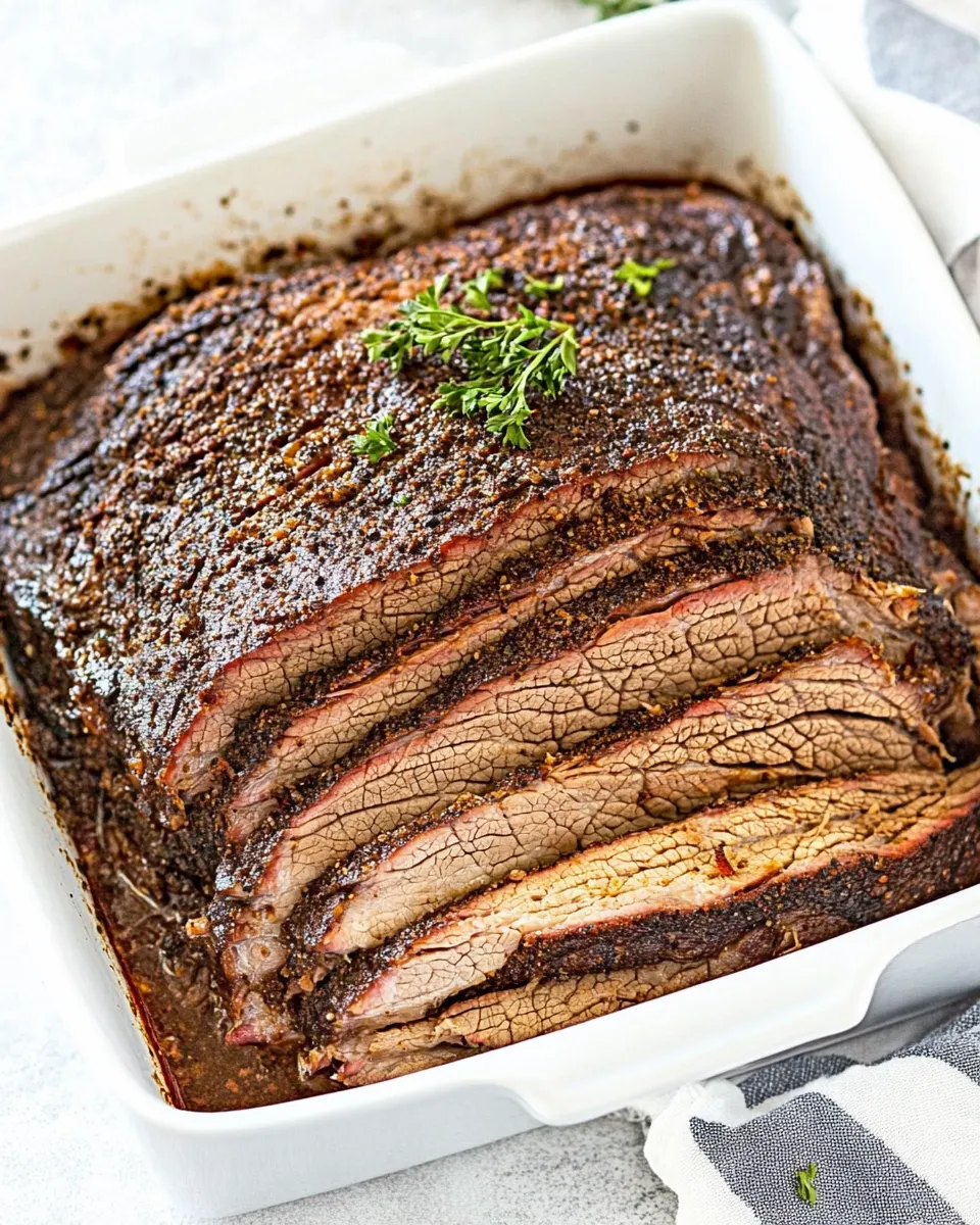 Homemade Easy 5-Ingredient Brisket Recipe (Grill and Oven Method) photo