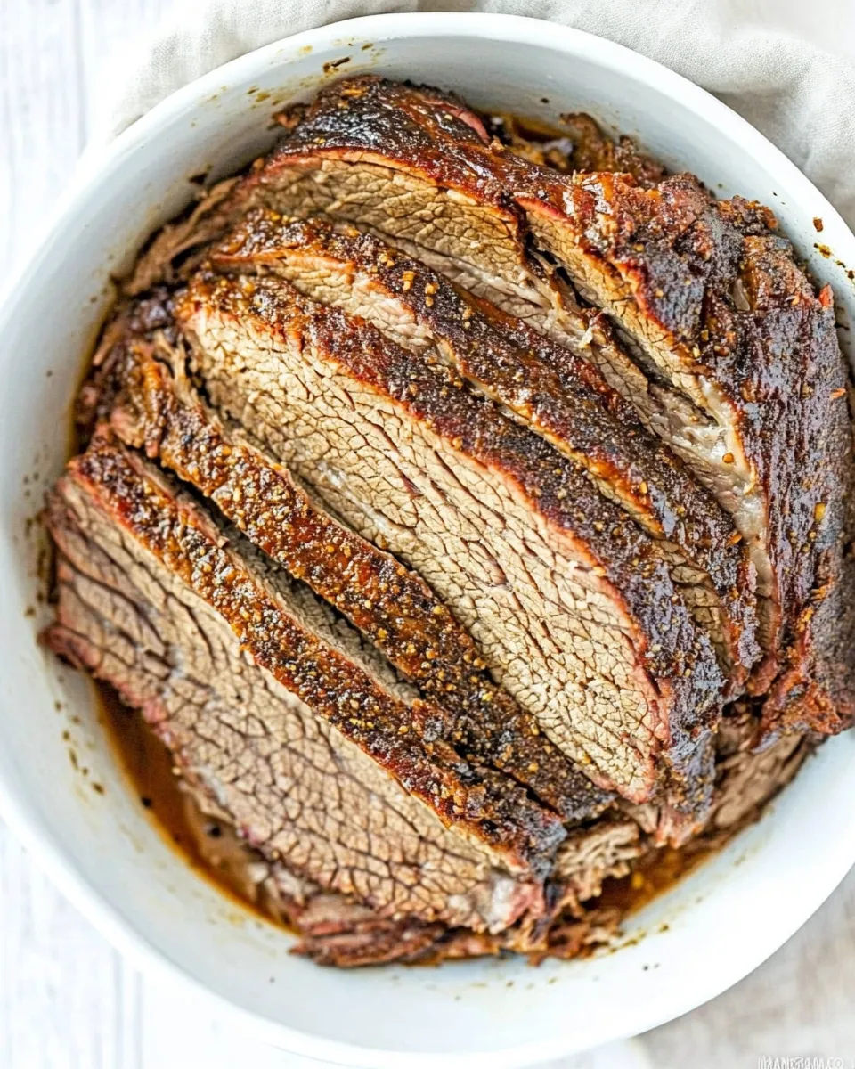 Delicious Easy 5-Ingredient Brisket Recipe (Grill and Oven Method) shot
