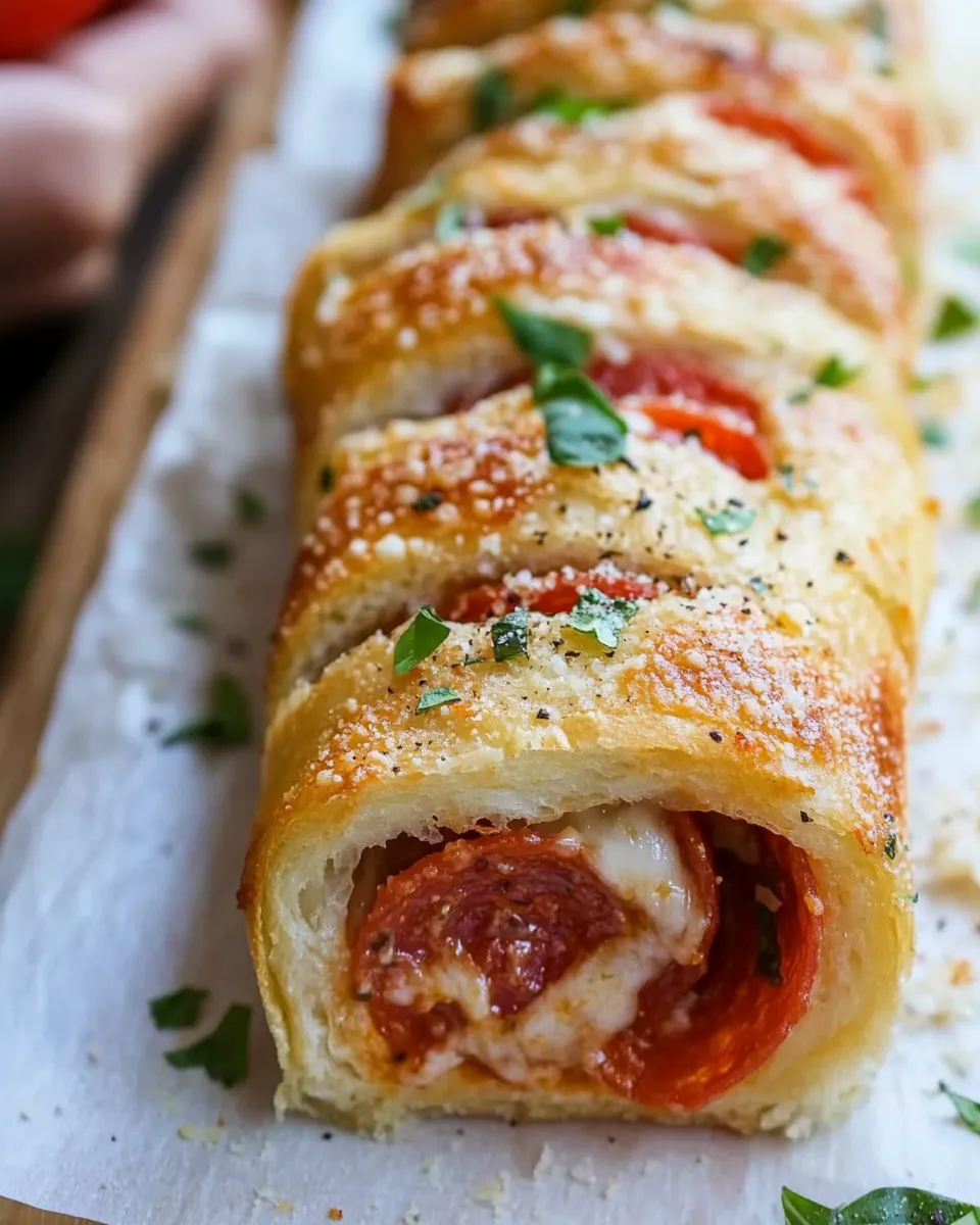 Homemade Easy And Cheesy Pepperoni Stromboli Recipe photo