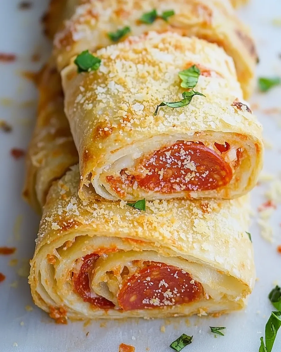 Delicious Easy And Cheesy Pepperoni Stromboli Recipe shot