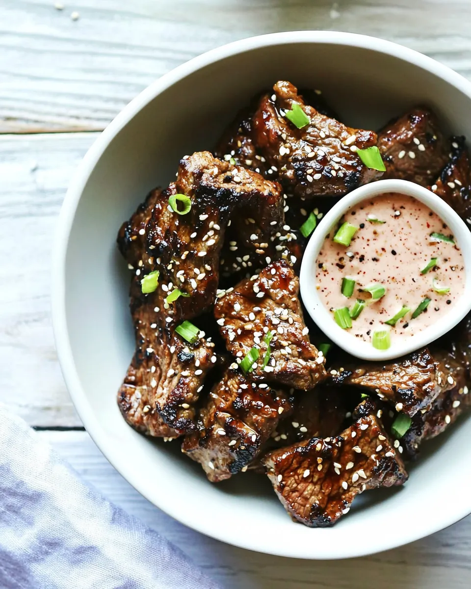 Quick Easy Asian Steak Bites shot