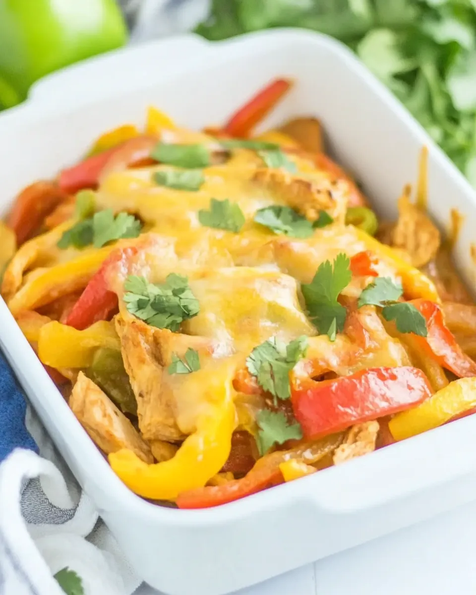 Homemade Easy Baked Chicken Fajitas recipe photo