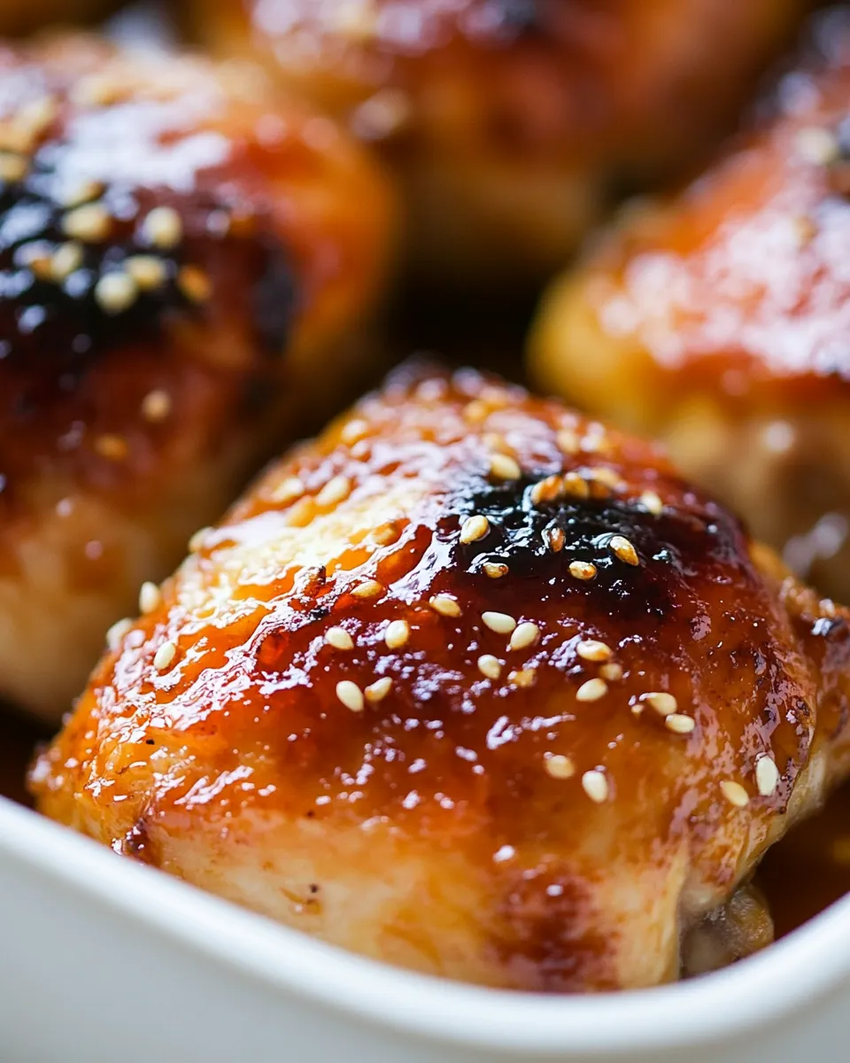 Delicious Easy Baked Honey Garlic Chicken image