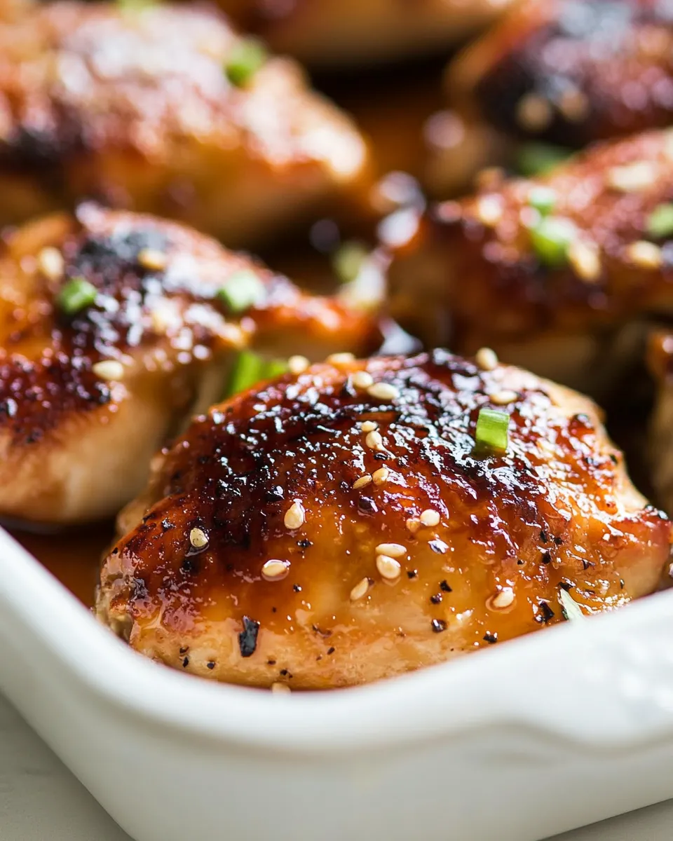 Savory Easy Baked Honey Garlic Chicken dish photo
