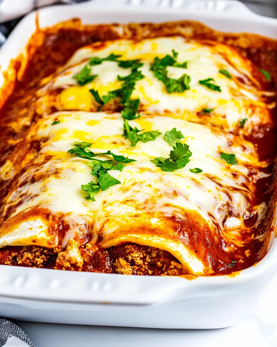 Classic Easy Beef Enchiladas dish photo