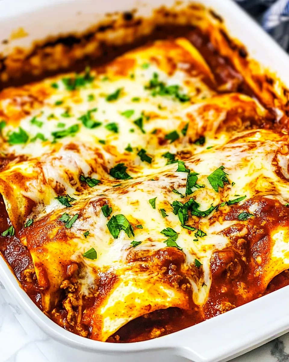 Delicious Easy Beef Enchiladas image