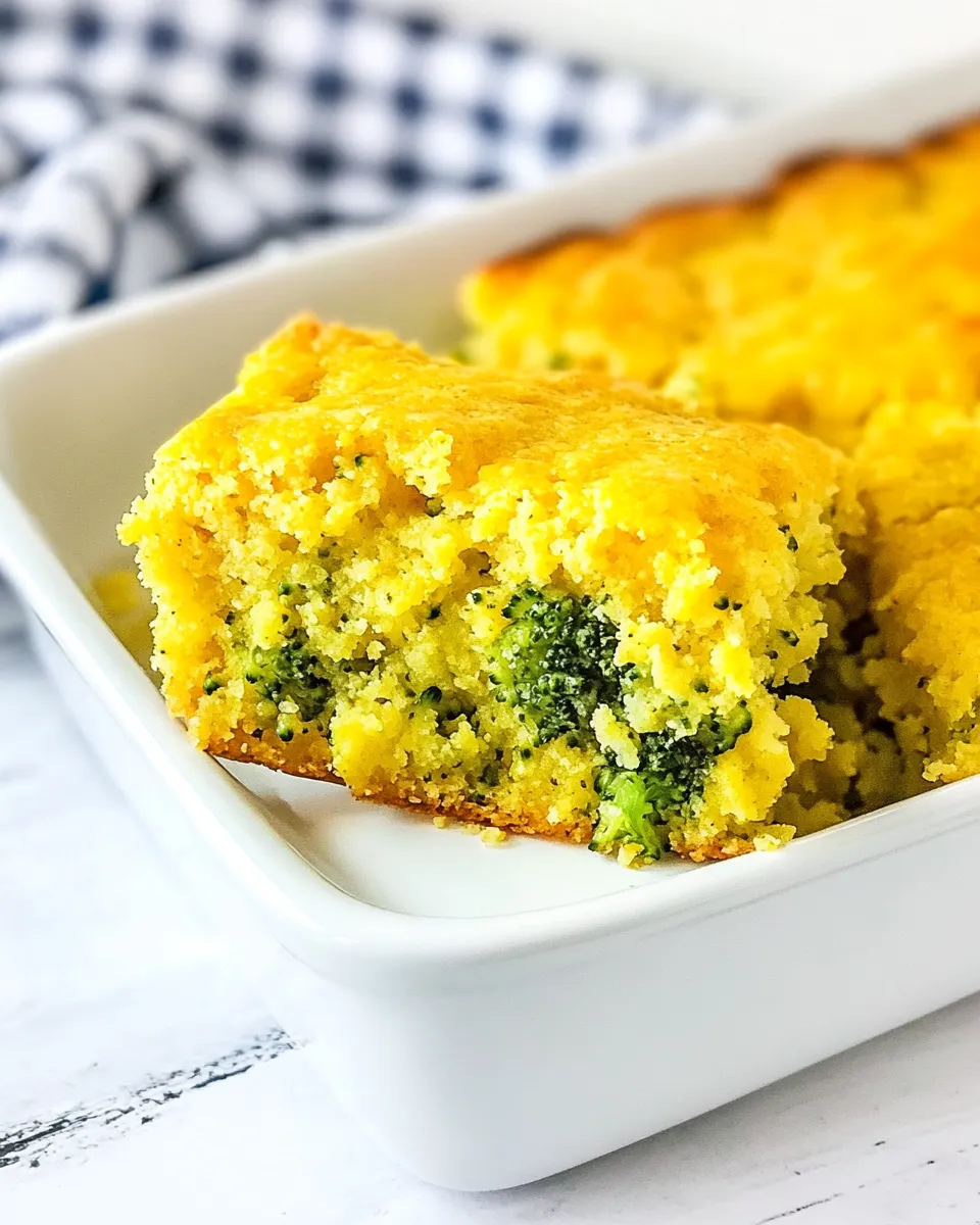 Classic Easy Broccoli Cornbread recipe image