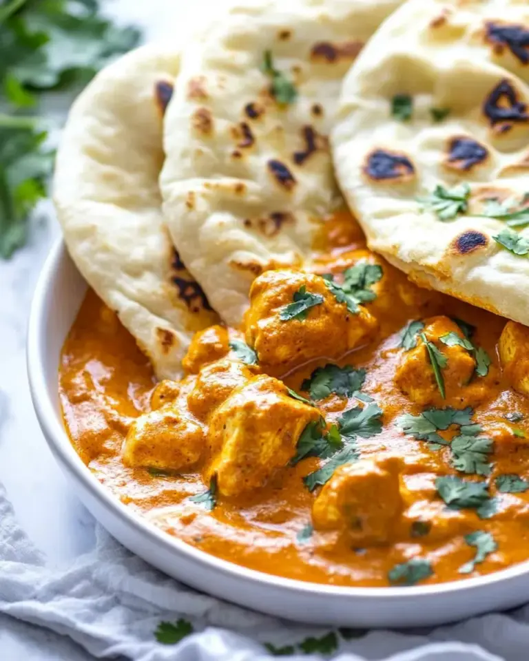 Homemade Easy Chicken Tikka Masala with Stove-Top Garlic Naan photo