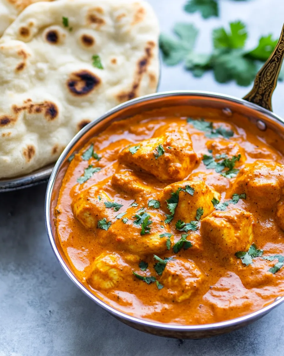 Classic Easy Chicken Tikka Masala with Stove-Top Garlic Naan image