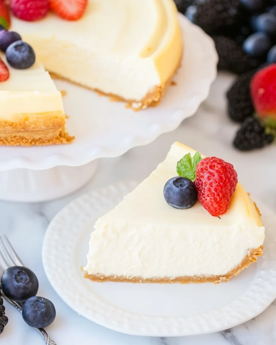 Classic Easy Cottage Cheese Cheesecake Recipe (keto, low carb) image