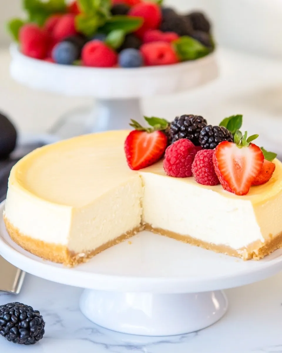 Delicious Easy Cottage Cheese Cheesecake Recipe (keto, low carb) shot