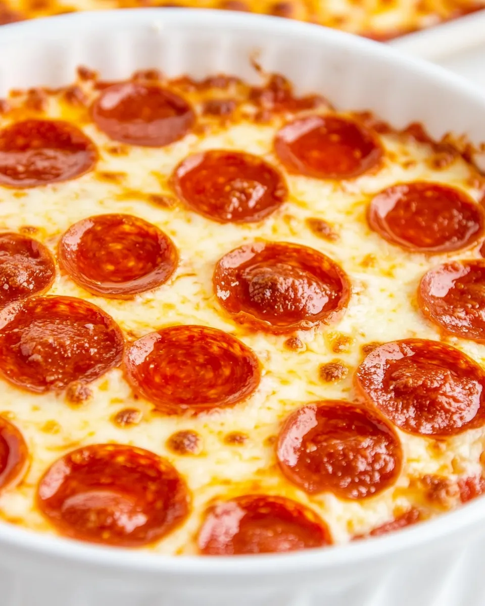 Quick Easy Pizza Dip shot