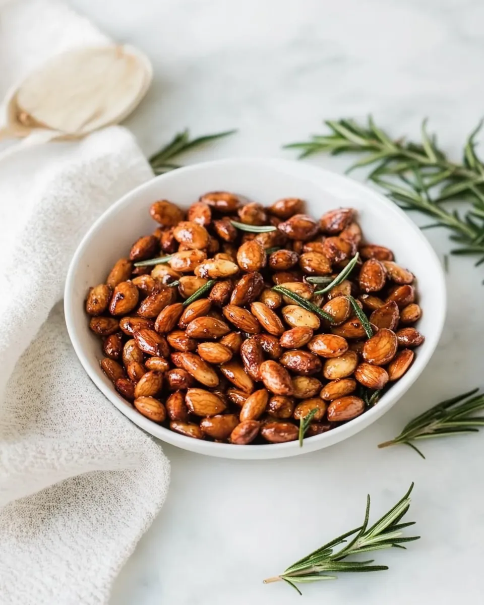 Classic Easy Spicy Roasted Almonds with Rosemary image