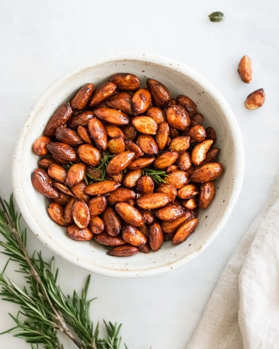 Delicious Easy Spicy Roasted Almonds with Rosemary recipe photo