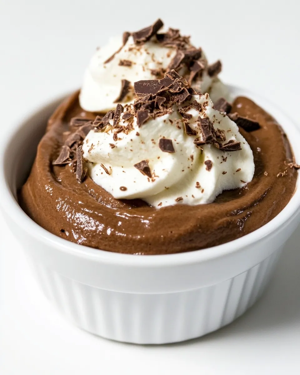 Quick Easy Tofu Chocolate Mousse shot