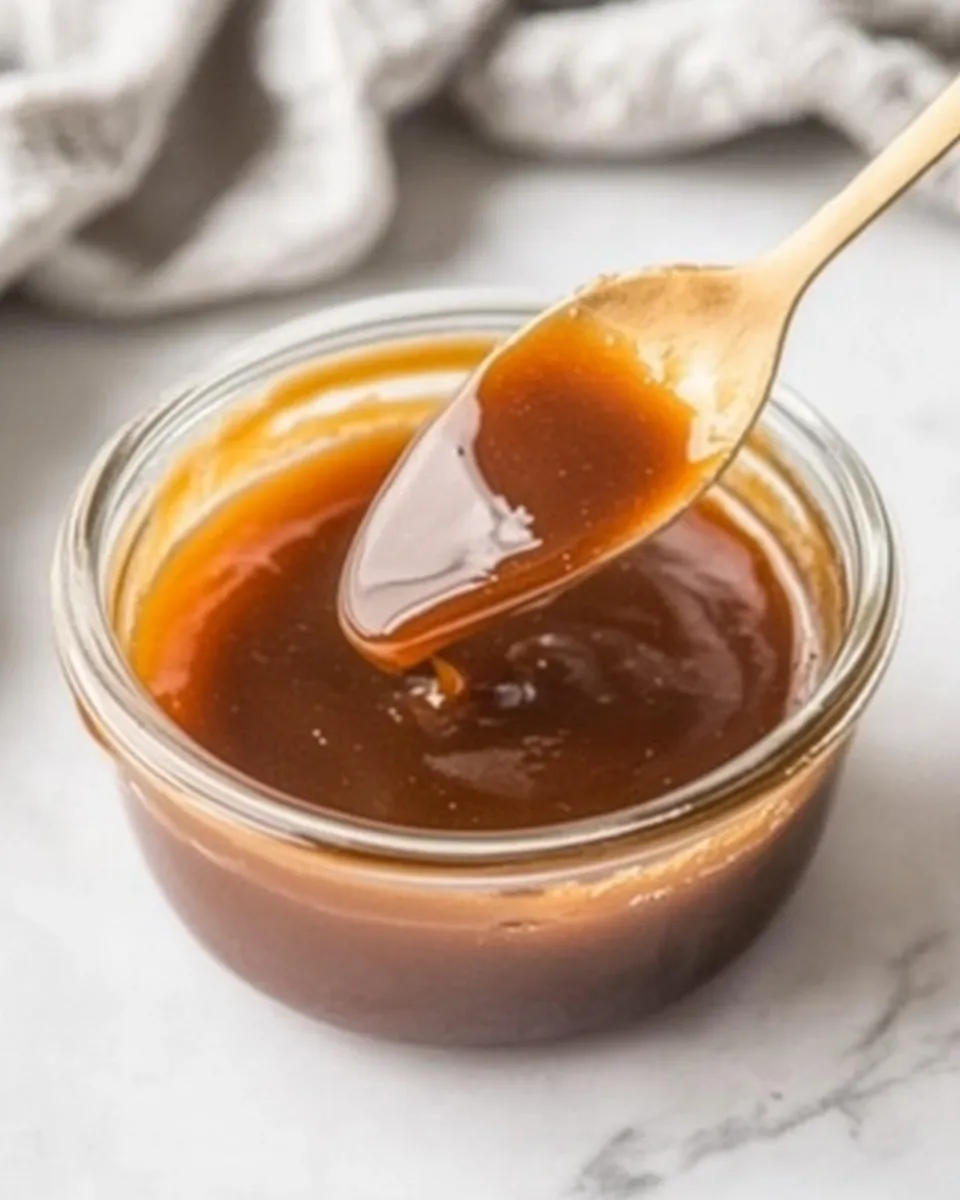 Delicious Easy Vegan Caramel Sauce Recipe shot