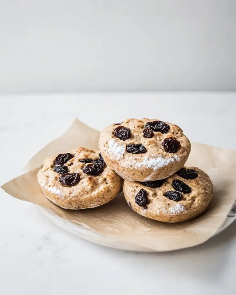 Homemade Easy Whole wheat English muffins with raisins photo