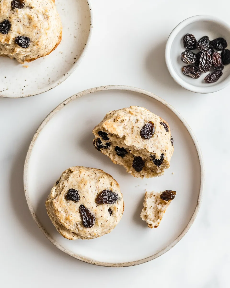 Delicious Easy Whole wheat English muffins with raisins recipe photo