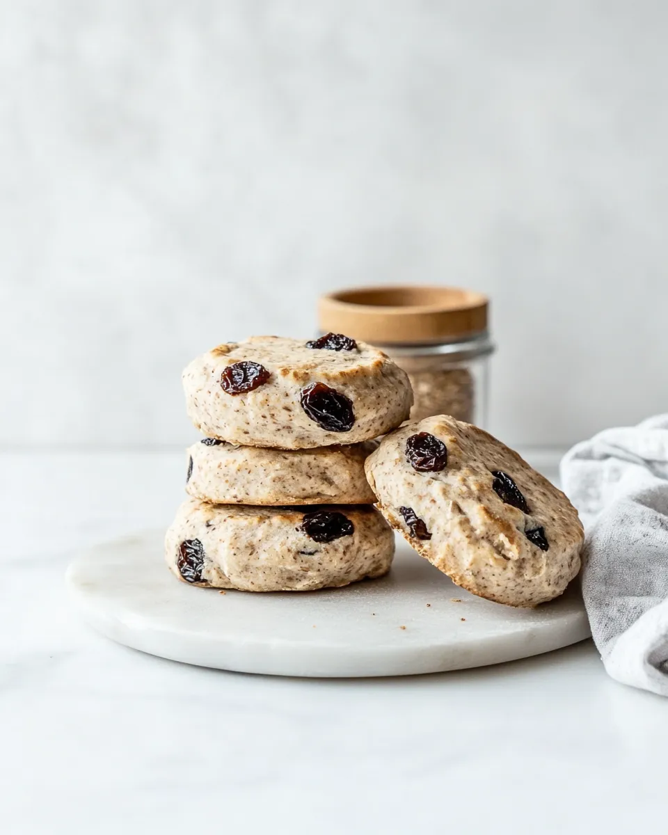 Healthy Easy Whole wheat English muffins with raisins shot