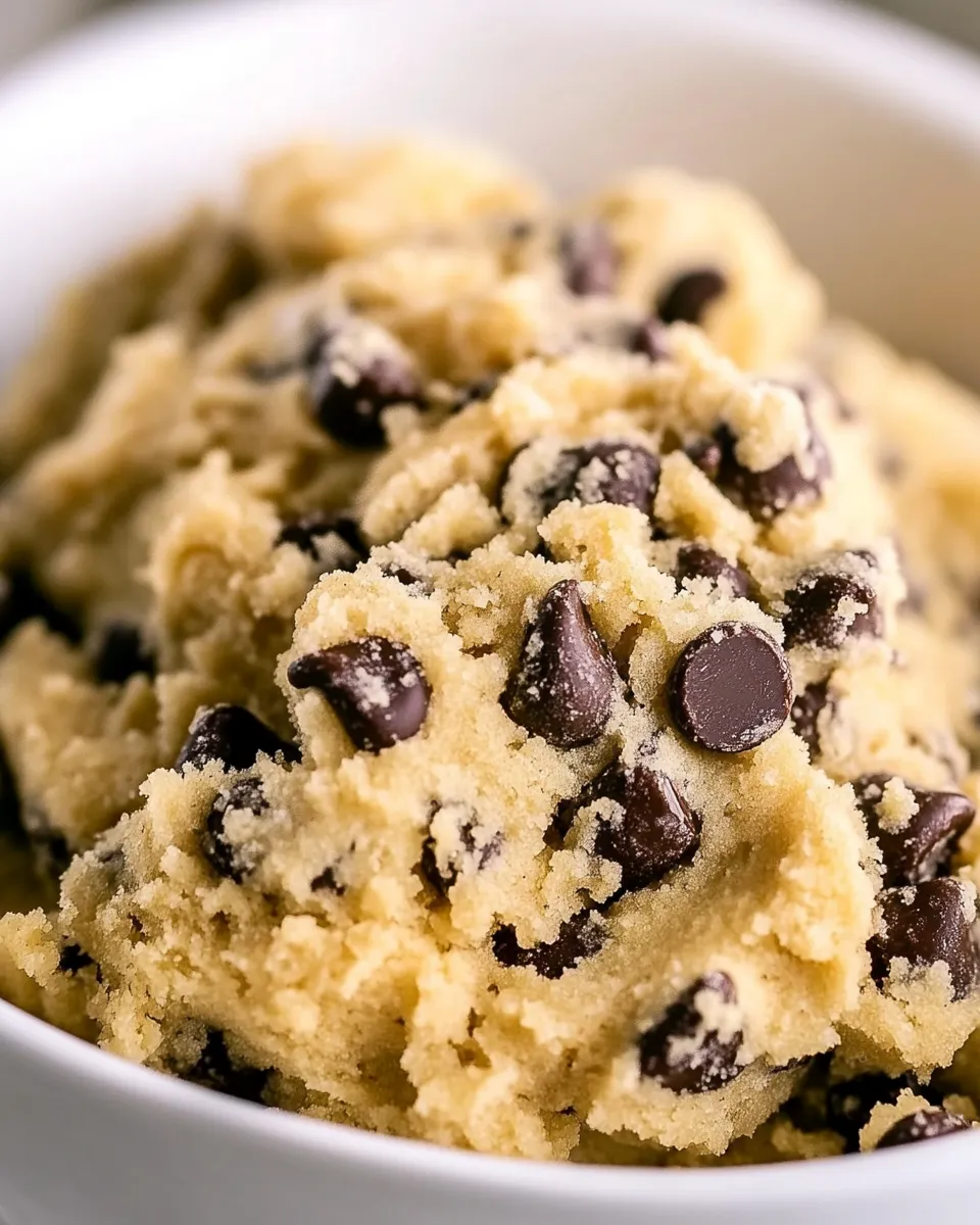 Homemade Edible Chocolate Chip Cookie Dough photo