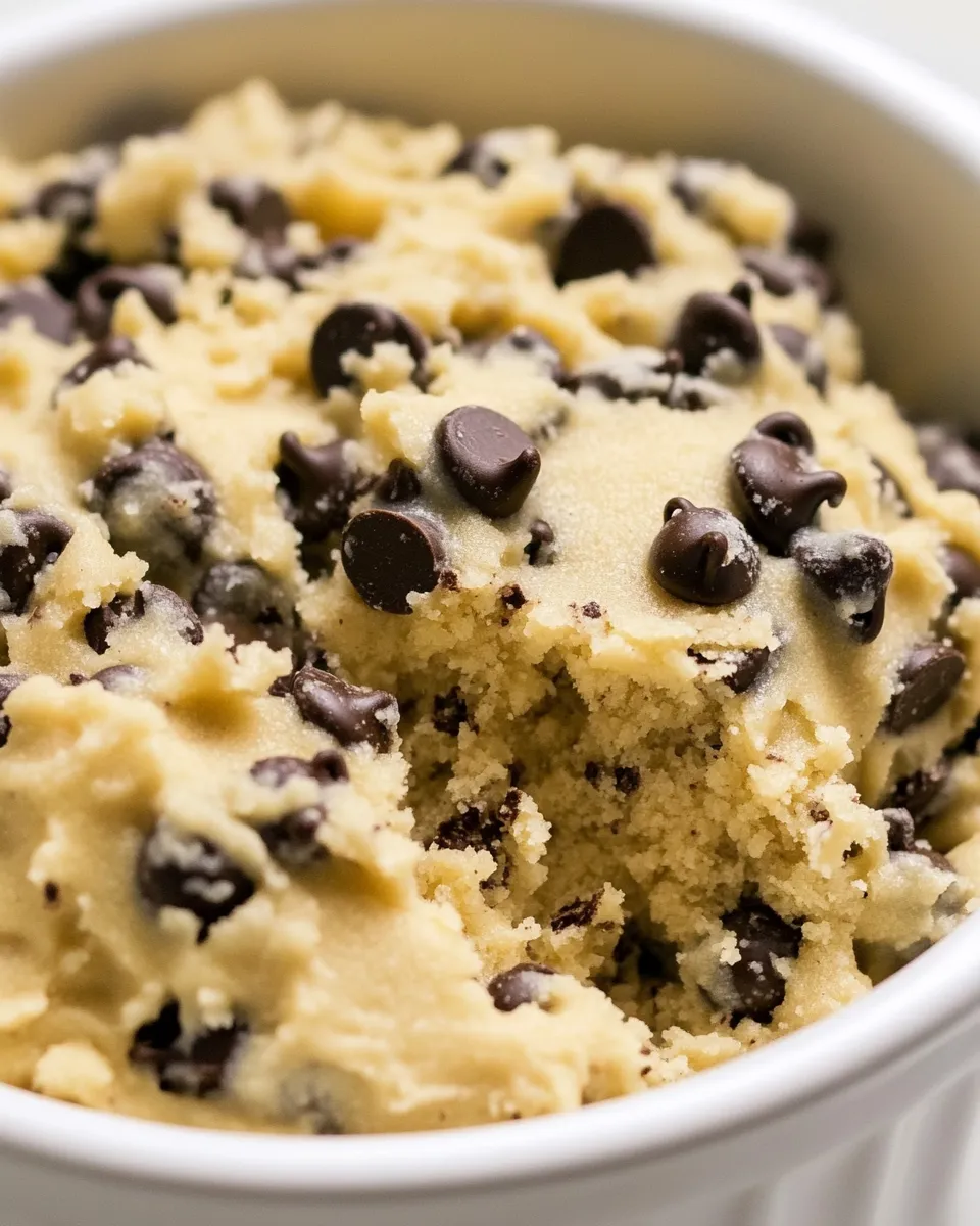 Easy Edible Chocolate Chip Cookie Dough recipe photo