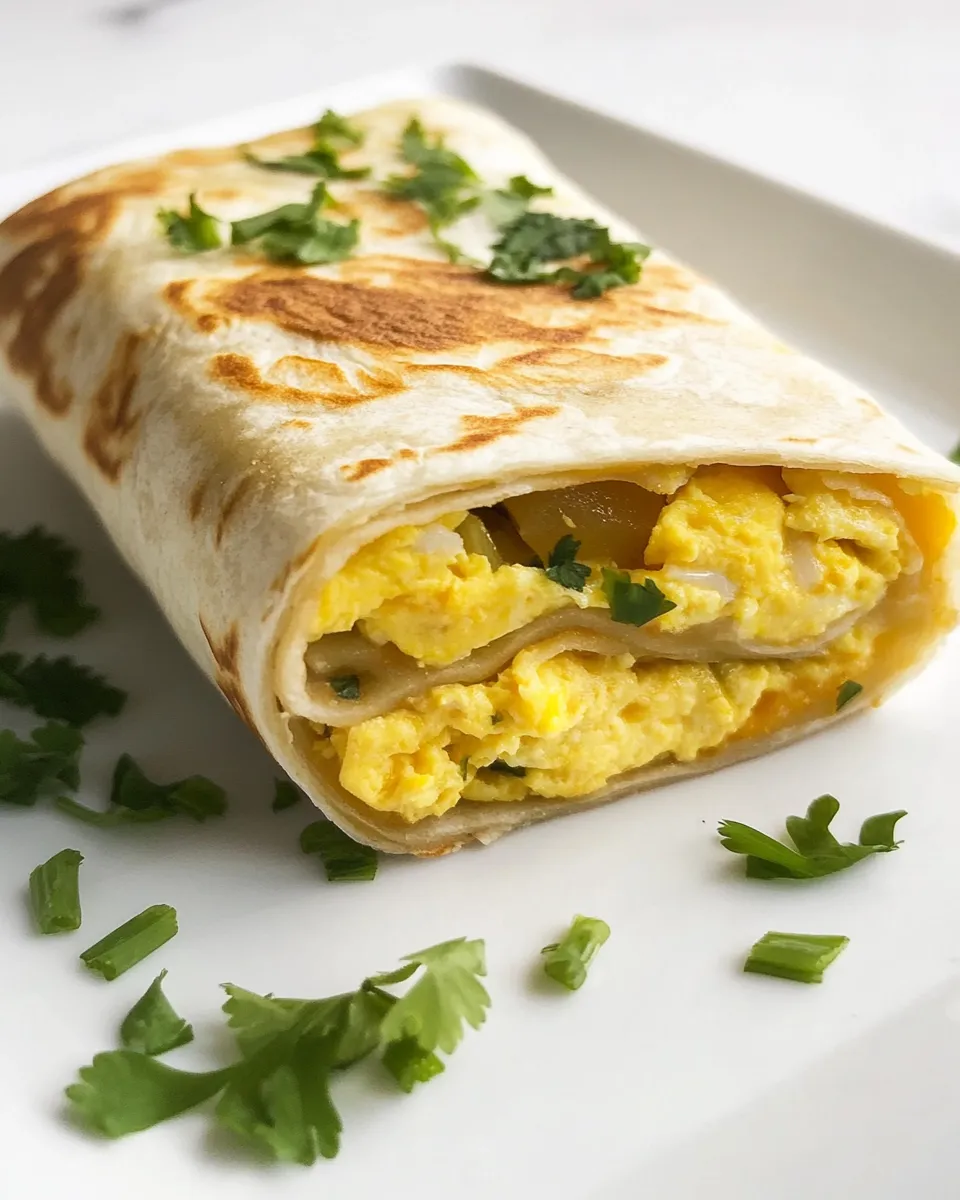 Homemade Egg Burrito photo
