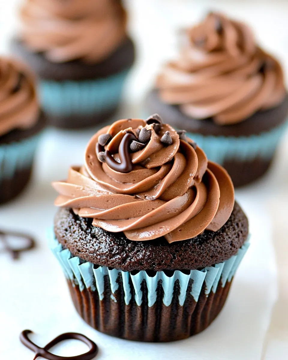 Homemade Eggless Chocolate Cupcakes photo