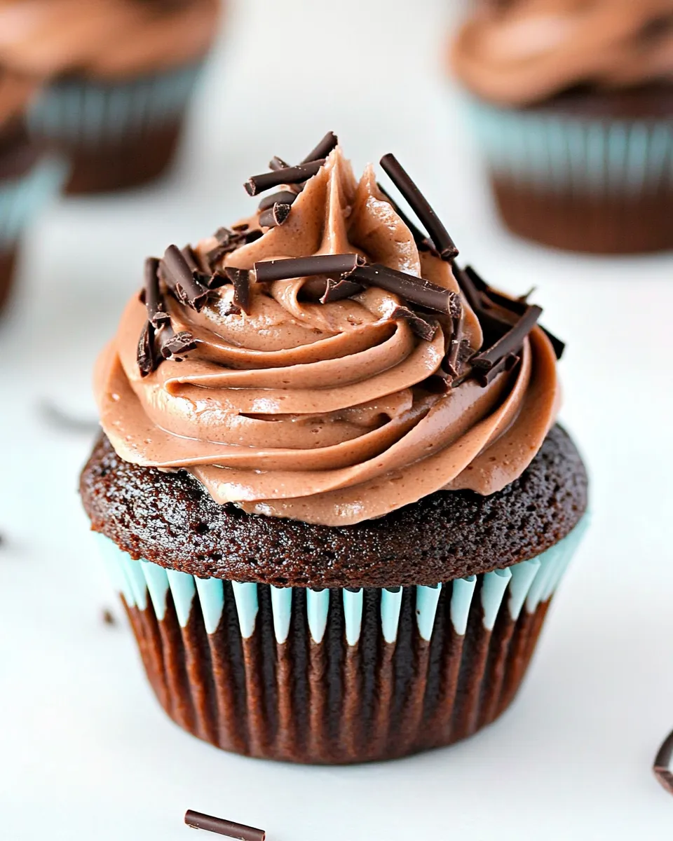 Classic Eggless Chocolate Cupcakes image
