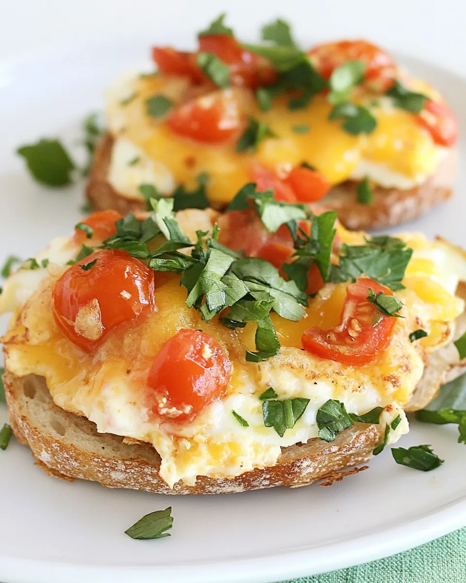 Classic Eggs and Tomato Breakfast Melts image