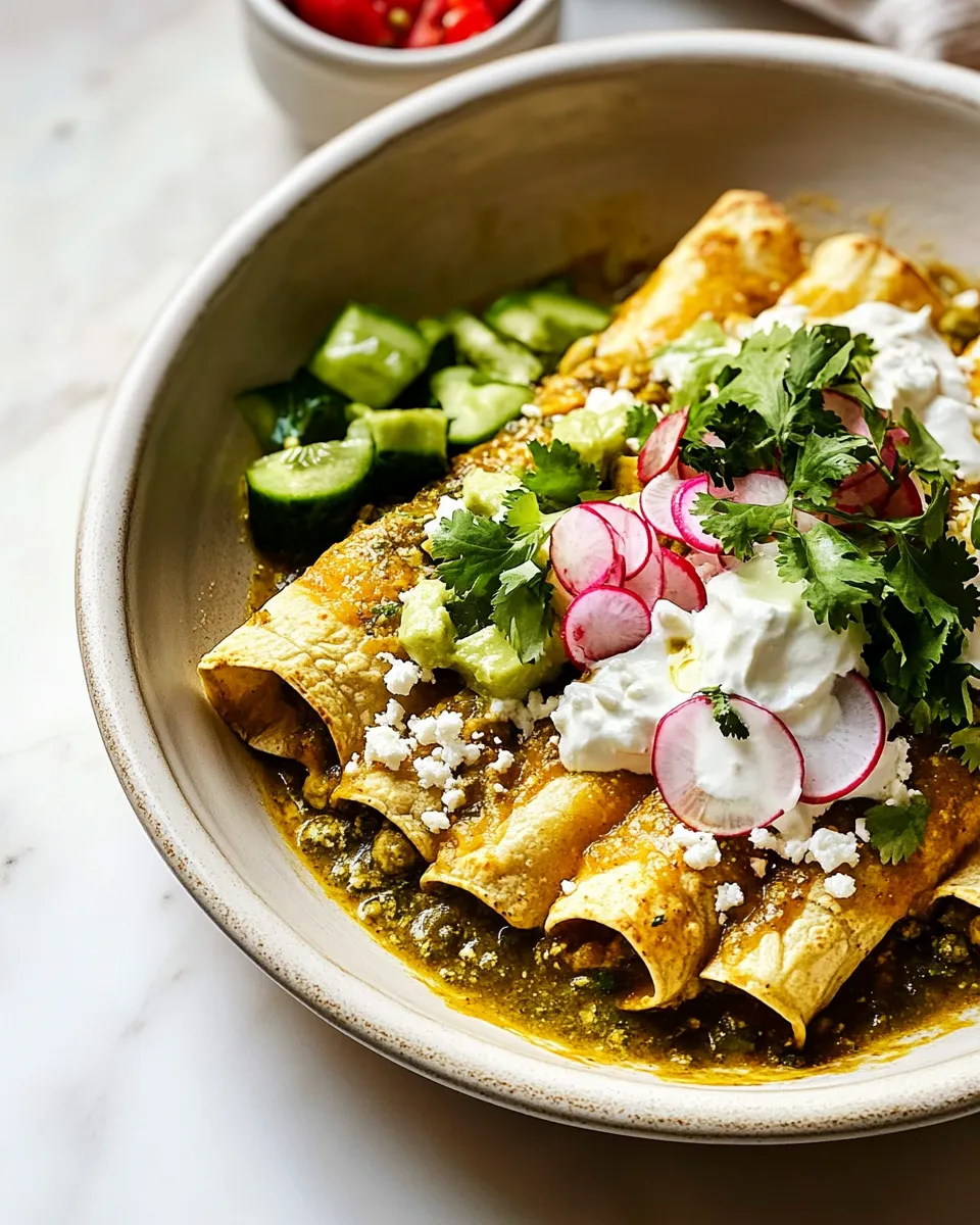 Easy Enchiladas Verdes recipe photo