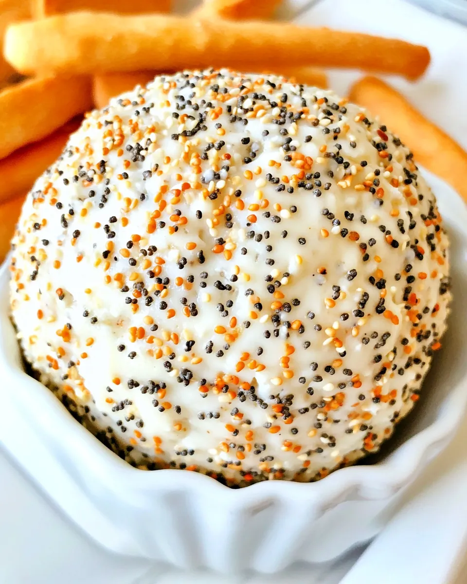 Classic Everything Bagel Seasoning Cheese Ball image