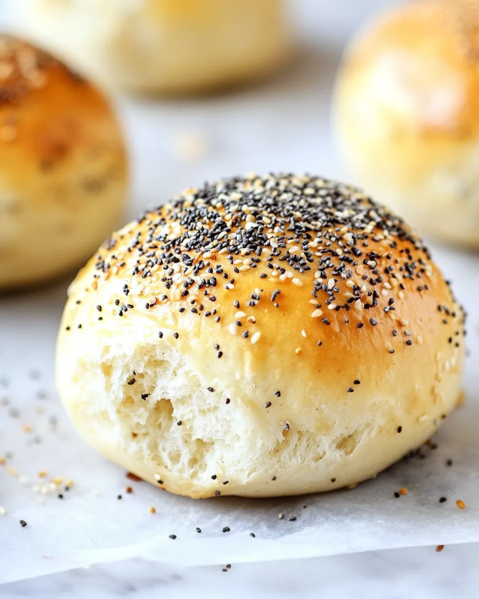 Homemade Everything Bagel Slider Buns photo