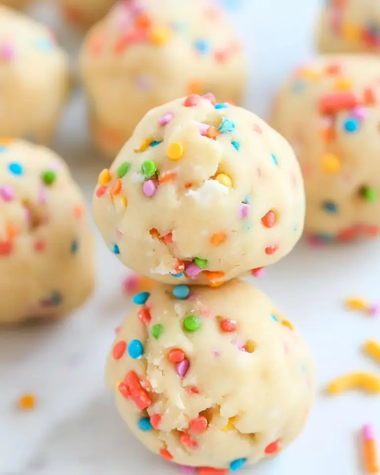 Homemade FUNFETTI-Inspired Cookie Dough Balls photo