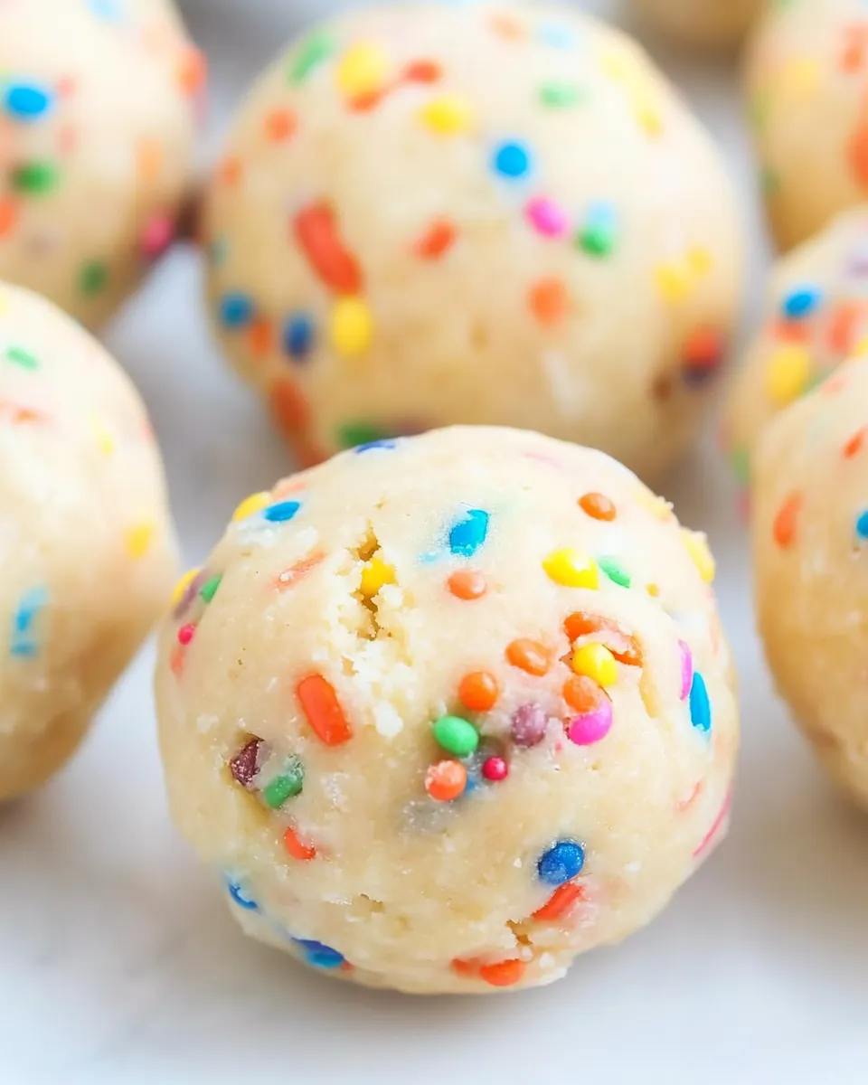 Classic FUNFETTI-Inspired Cookie Dough Balls image