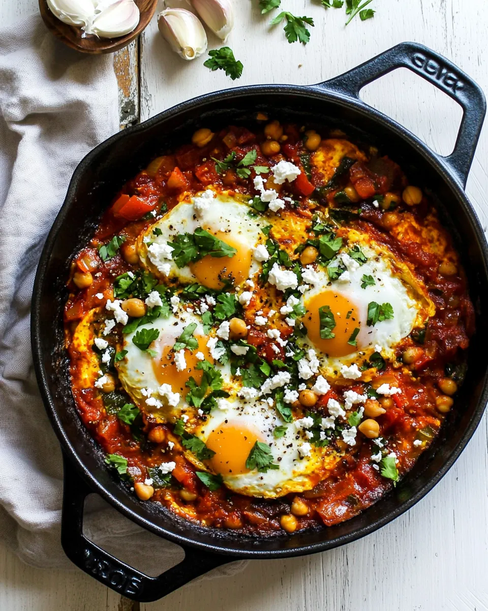 Delicious Feta Chickpea Shakshuka shot