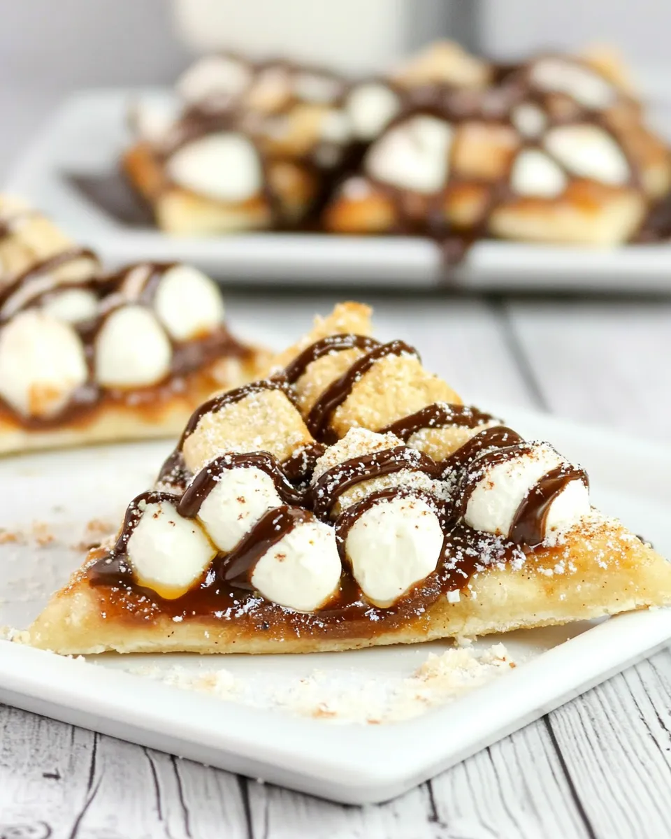 Classic Flaky Smores Pizza Triangles image