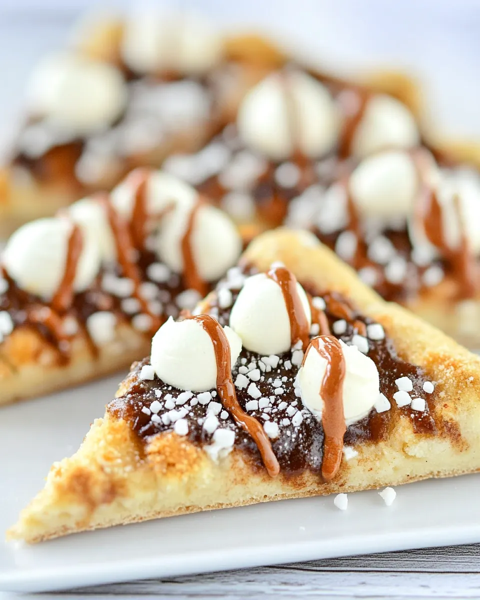 Easy Flaky Smores Pizza Triangles recipe photo