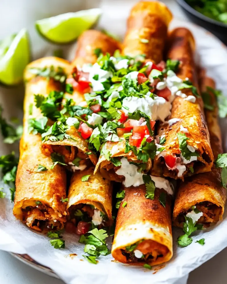 Homemade Flautas recipe image