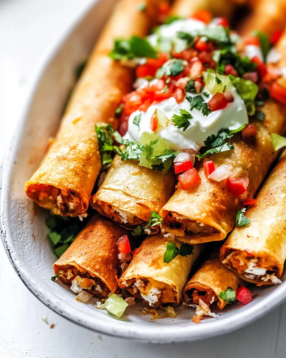 Classic Flautas dish photo