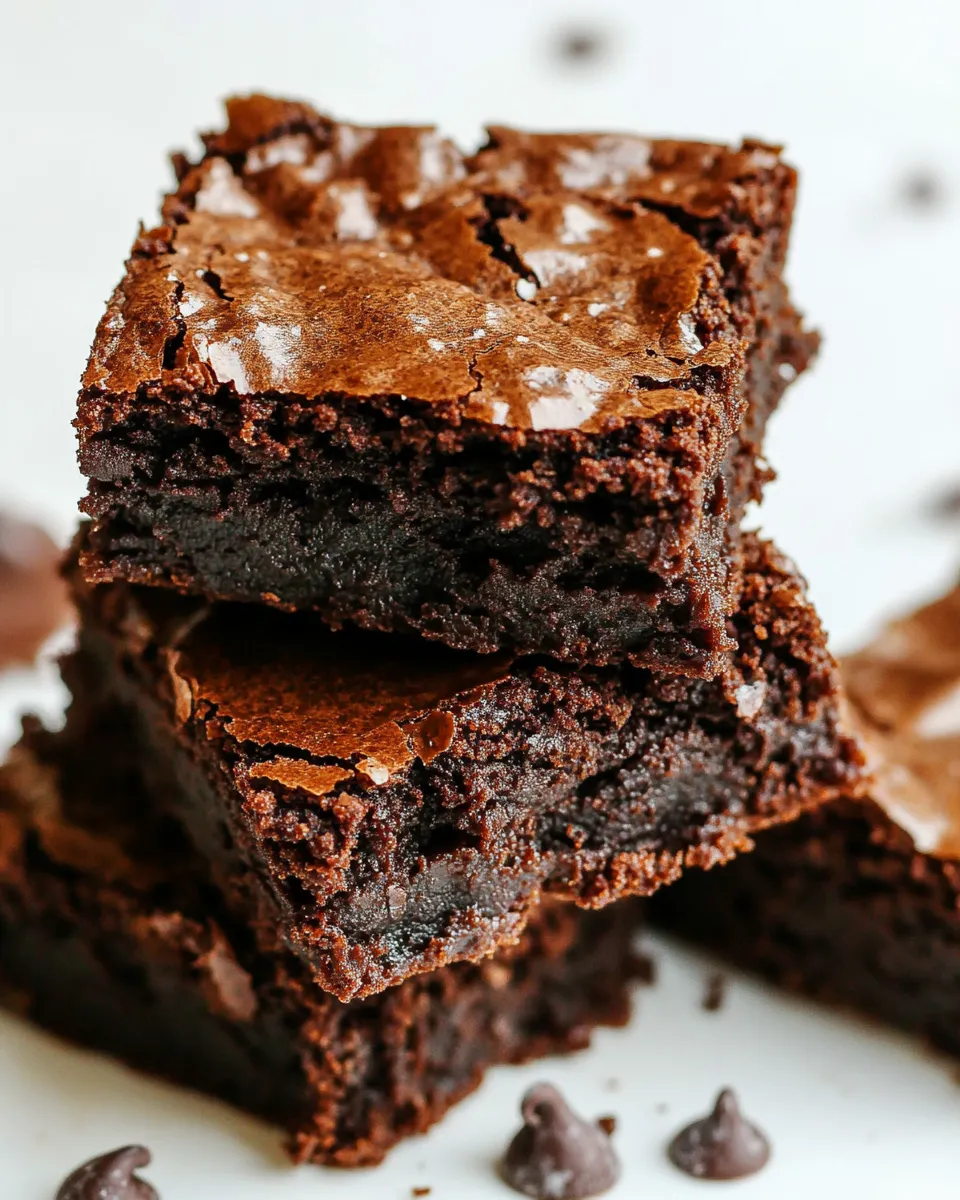 Homemade Flourless Chocolate Brownies photo
