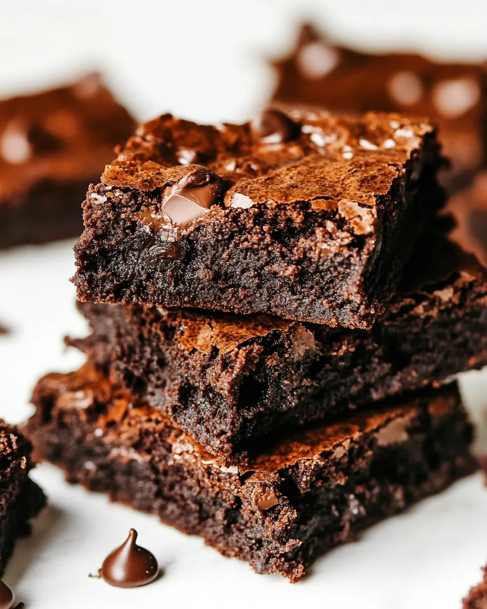 Easy Flourless Chocolate Brownies recipe photo