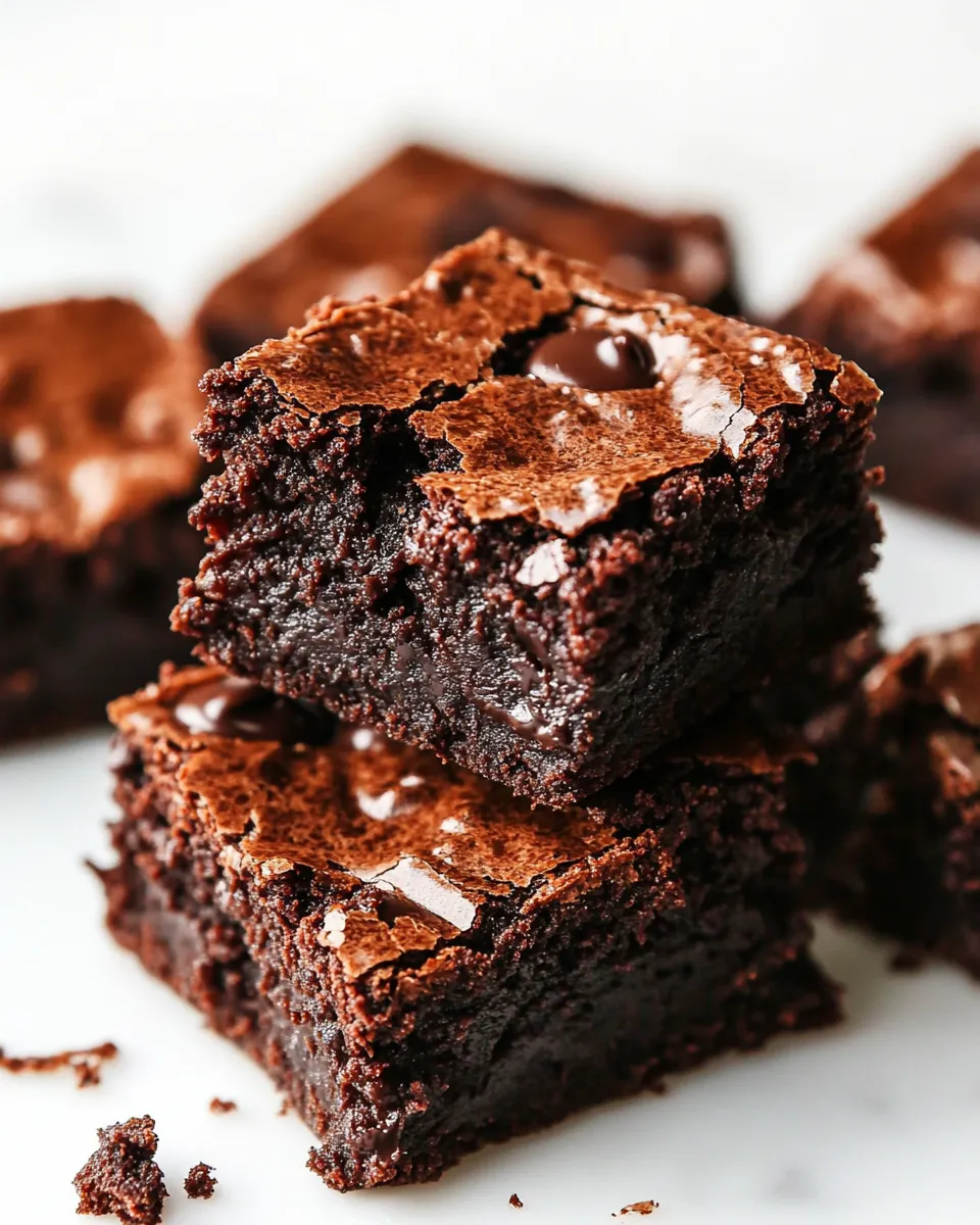 Delicious Flourless Chocolate Brownies shot