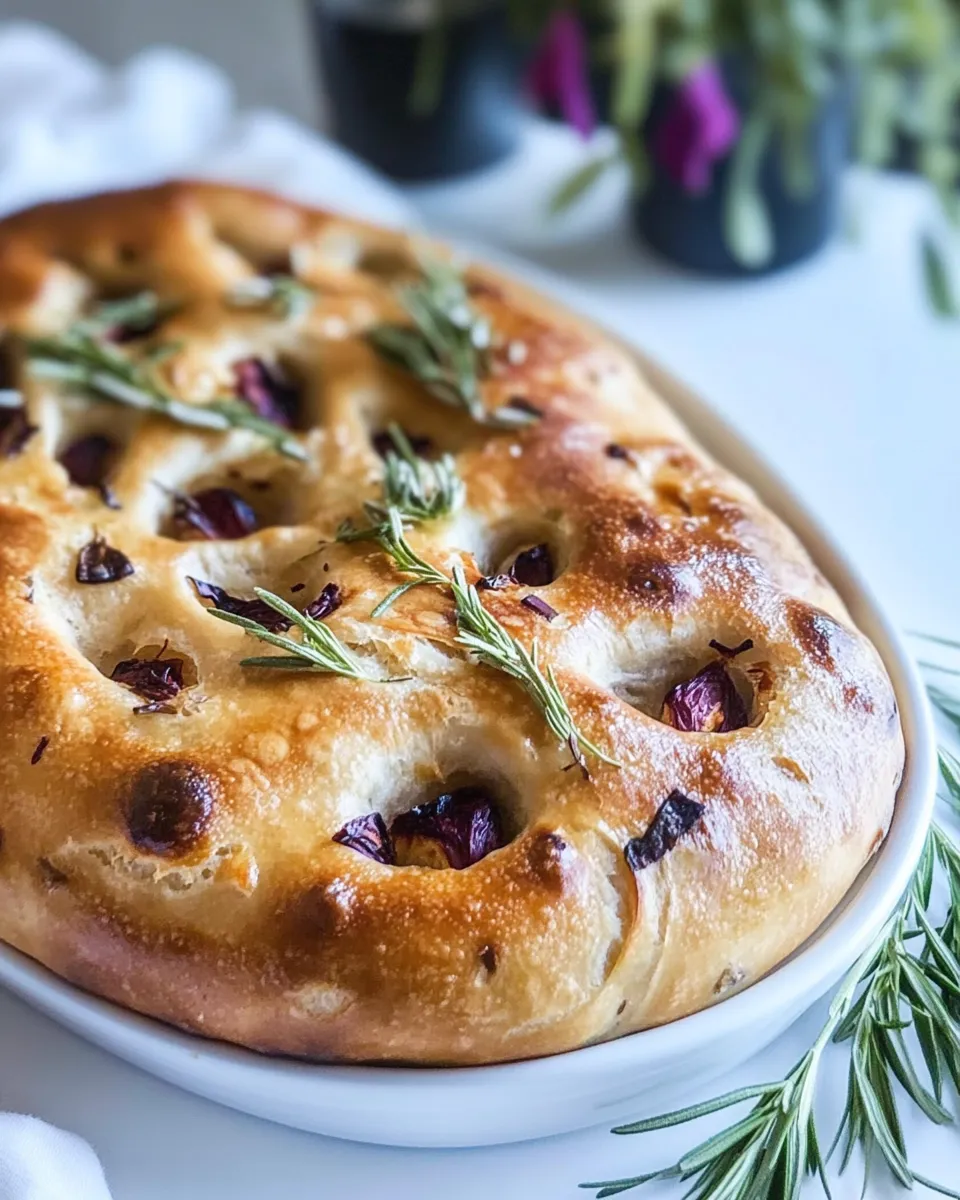 Delicious Fougasse shot