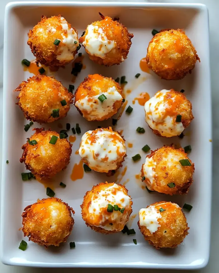 Fresh Fried Buffalo Goat Cheese Balls. recipe image