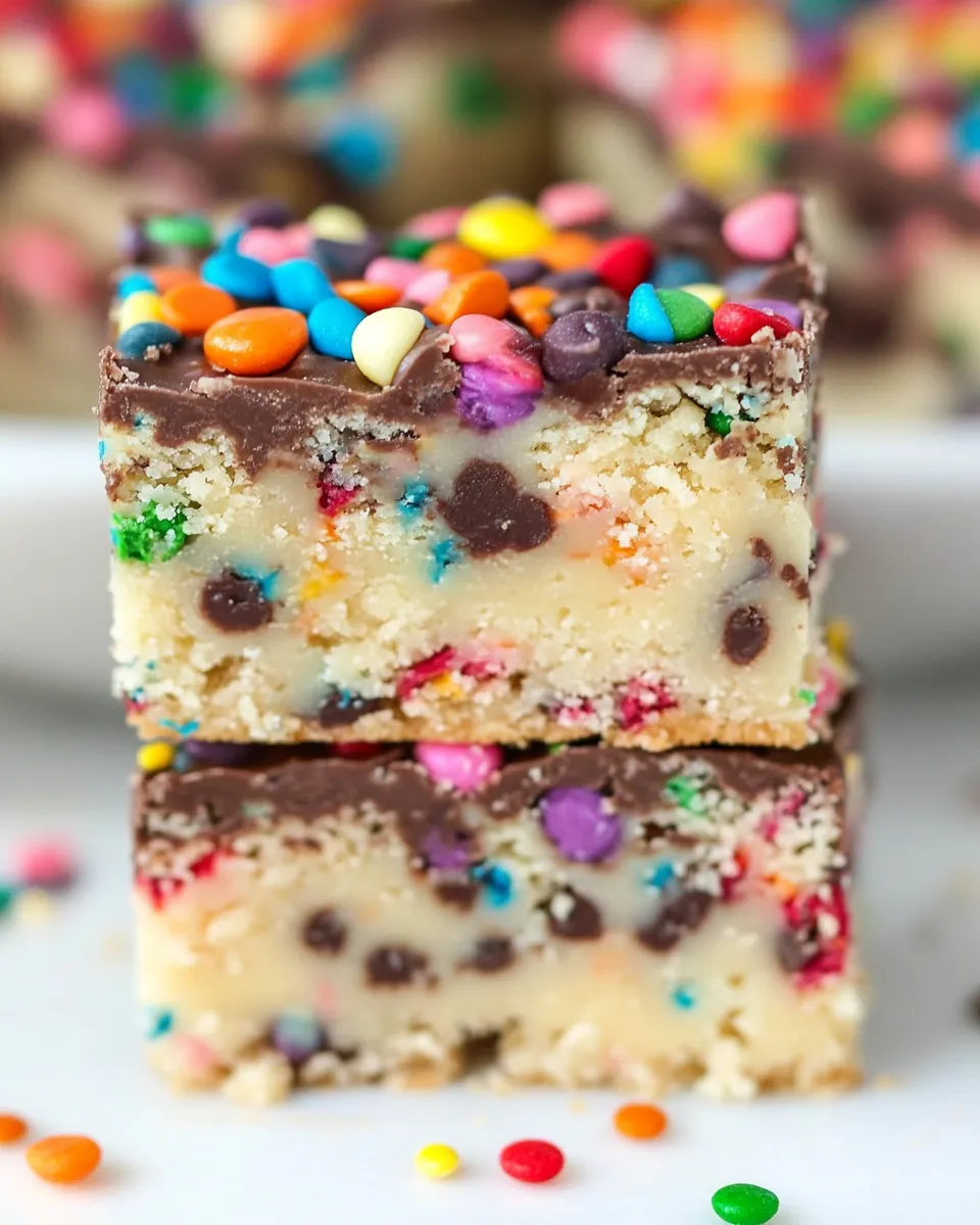 Classic Funfetti Cookie Fudge Bars image