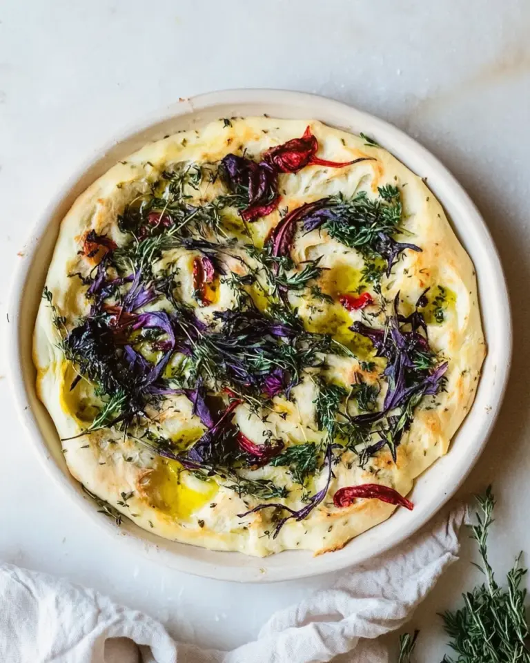 Homemade Garden Focaccia Recipe photo