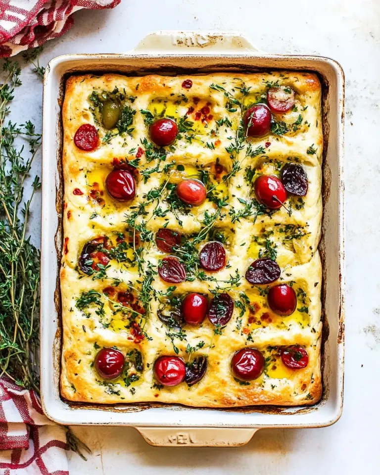 Homemade Garden Grape Focaccia Recipe photo