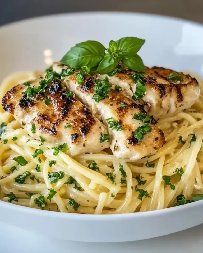 Homemade Garlic Butter Pasta with Garlic Chicken photo